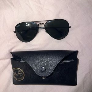 RayBan Black Aviators